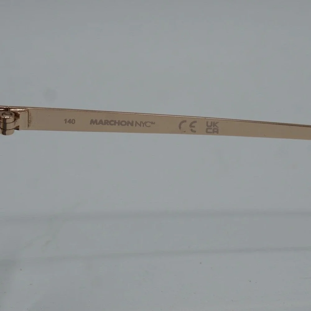 Marchon NYC Sunglasses‎ M-4009 601 Matte Bordeaux Gold Cat Eye 53-16-140